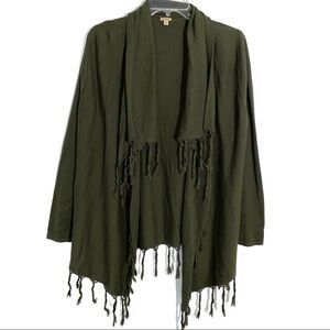 Reba Fringe Cardigan Size Medium